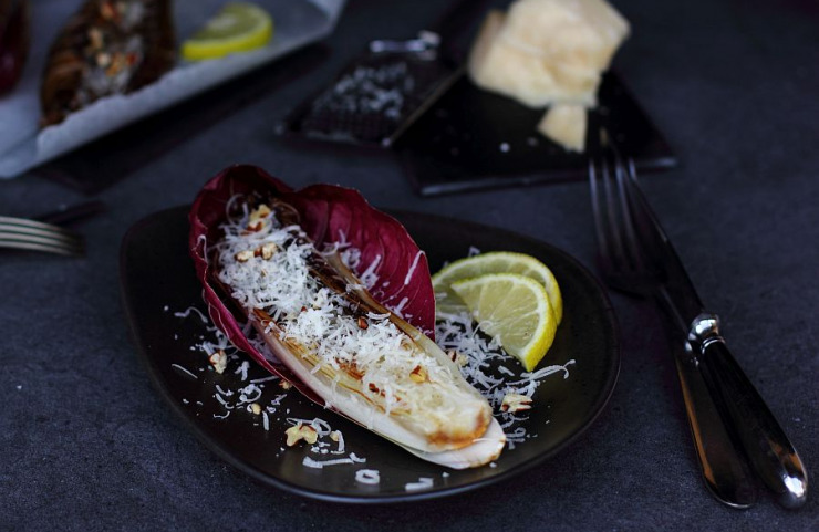 Sautierter Radicchio Trevisano mit Parmesan - Küchenkompass