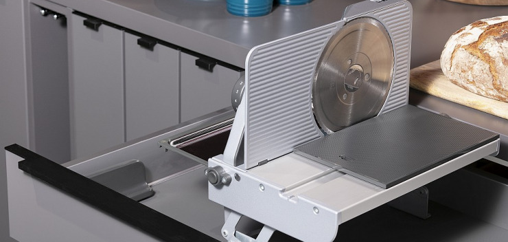 Auszug in der Küche für zusammenklappbare Brotschneidemaschine