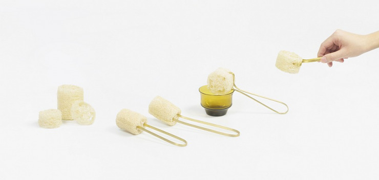 Rebrush - Küchenreinigungsset aus Luffa und Metall von Jingbei Zheng vorgestellt auf der Living Kitchen 2019