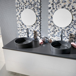Systemceram Doppelwaschbecken rund Patera 40