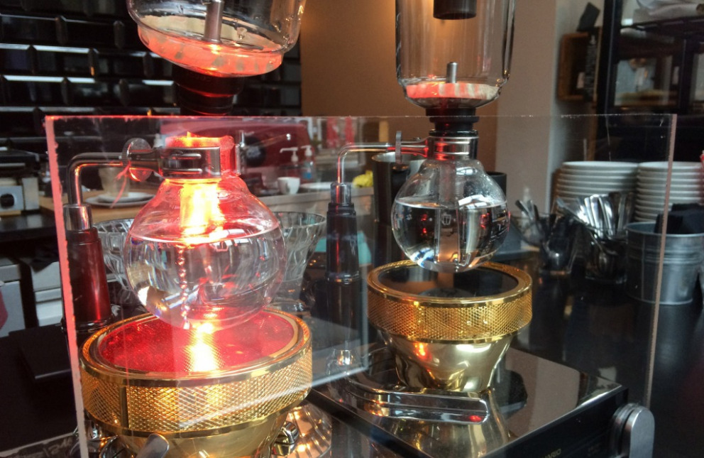 Zubereitung im Coffee Syphon