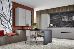 2023 Nobilia GK PK lichtgrau marmordekor SIEMENS studio be 02 30355 23 Easytouch 970 M