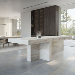 Gaggenau Kochinsel Vollintegrierte Induktionskochfläche in Dekton-Arbeitsplatten