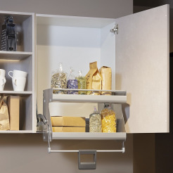 iMove Liftbeschlag im Oberschrank einer Nobilia Küche