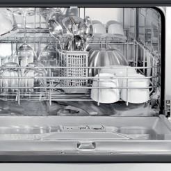 Der 45 cm hohe Modular-Geschirrspüler von Neff passt in die kleinste Küche. (Foto: Neff)
