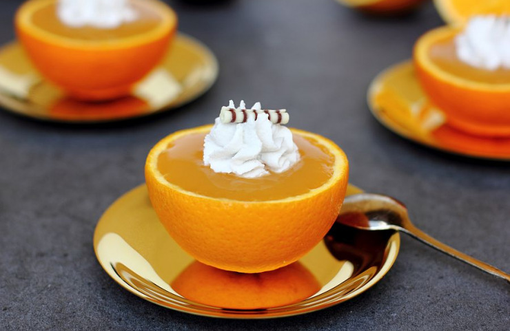 Zitronen-Orangen-Gelee mit Kokos-Creme - Küchenkompass