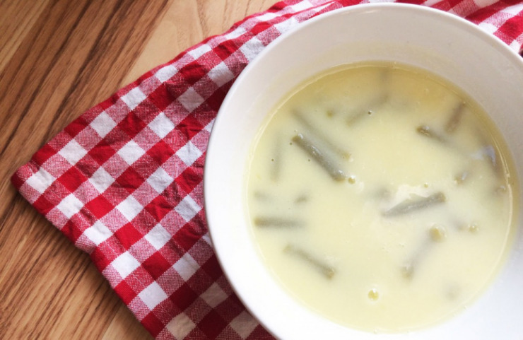 Buttermilch-Bohnensuppe