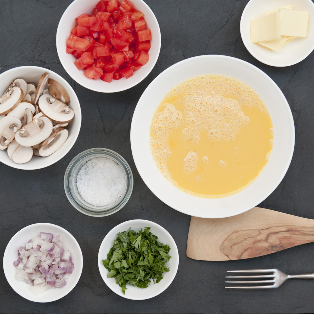 Alle Zutaten vor dem Kochen vorzubereiten nennt sich mise en place