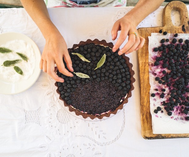 Rezeptbild Schoko Mascarpone Tarte im Buch La Vita e dolce von Letitia Clark