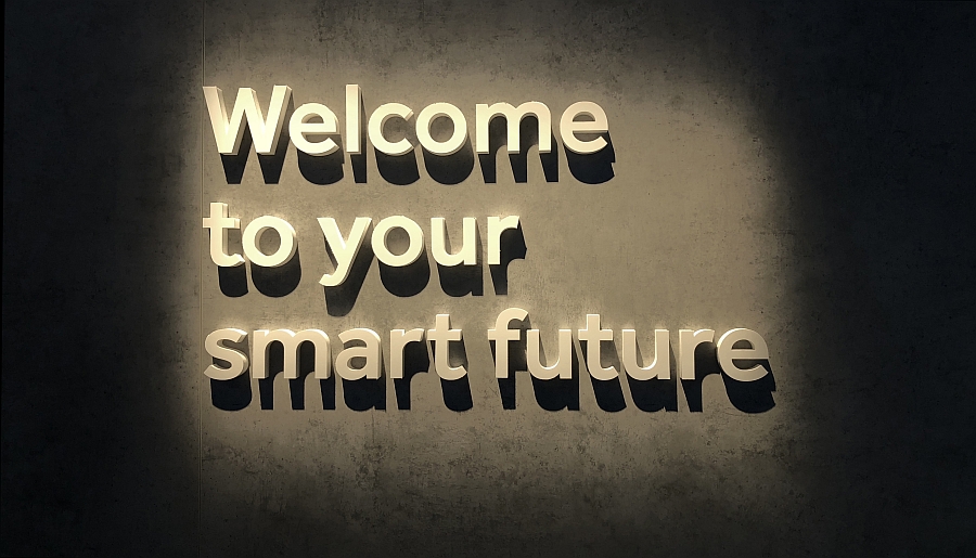 Spruch am Messestand von Electrolux auf der IFA 2018