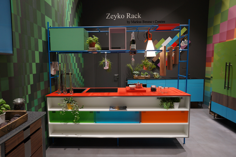 Modulküche Zeyko Rack, vorgestellt auf der LivingKitchen 2019 (Foto: Isabelle Reiff)